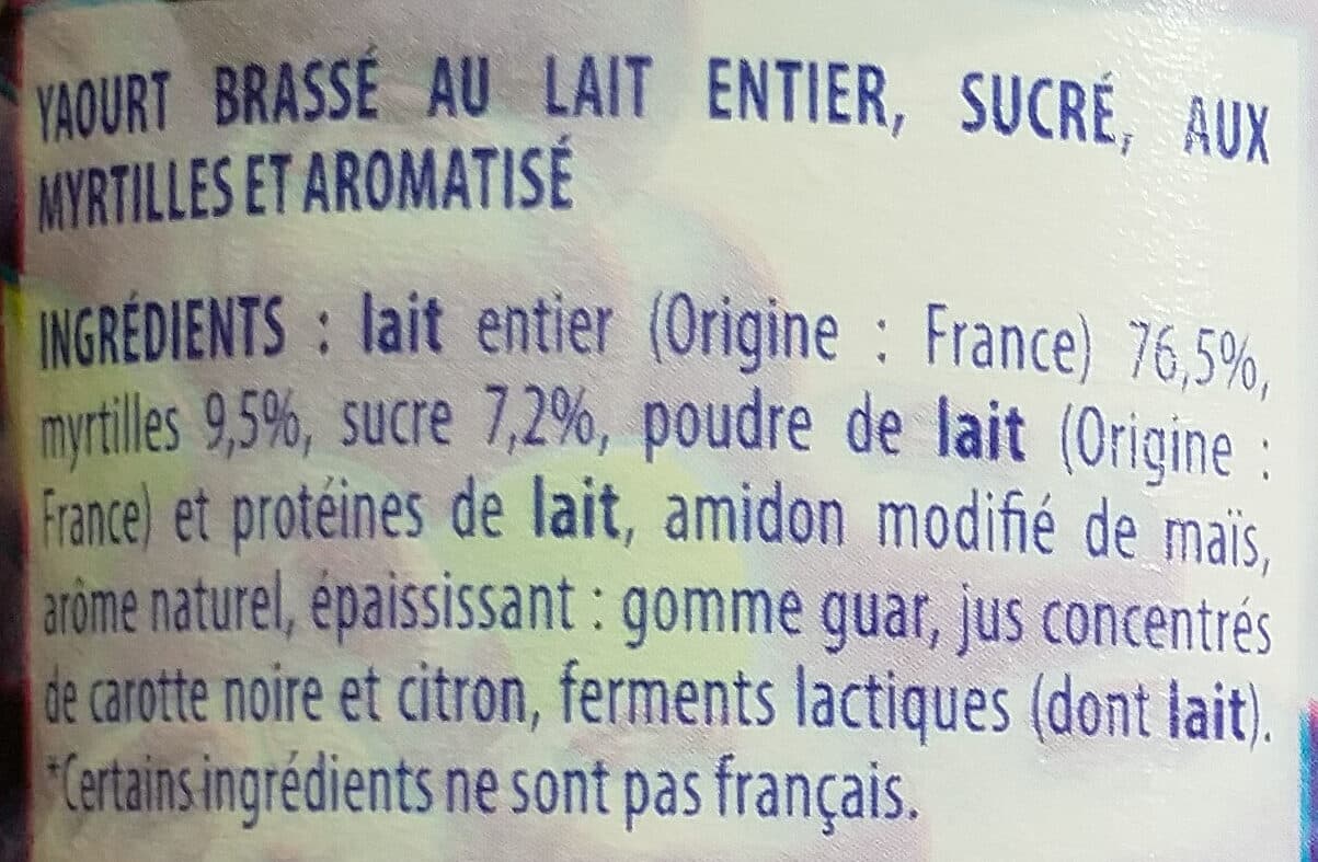 Pâturages YAF yaourt à la myrtille FRUTIMAX X4 packshot