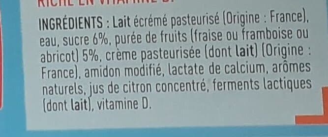 Netto Tubes de fromage blanc aux fruits : fraise, framboise, abricot packshot