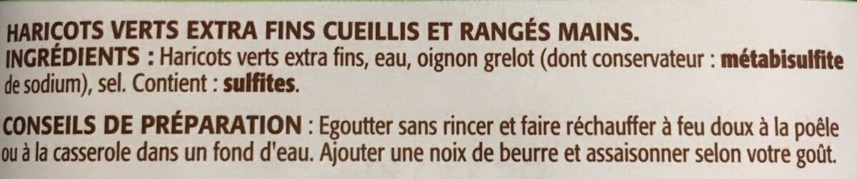 Saint Eloi Haricots verts extra fins 220 g net égoutté packshot