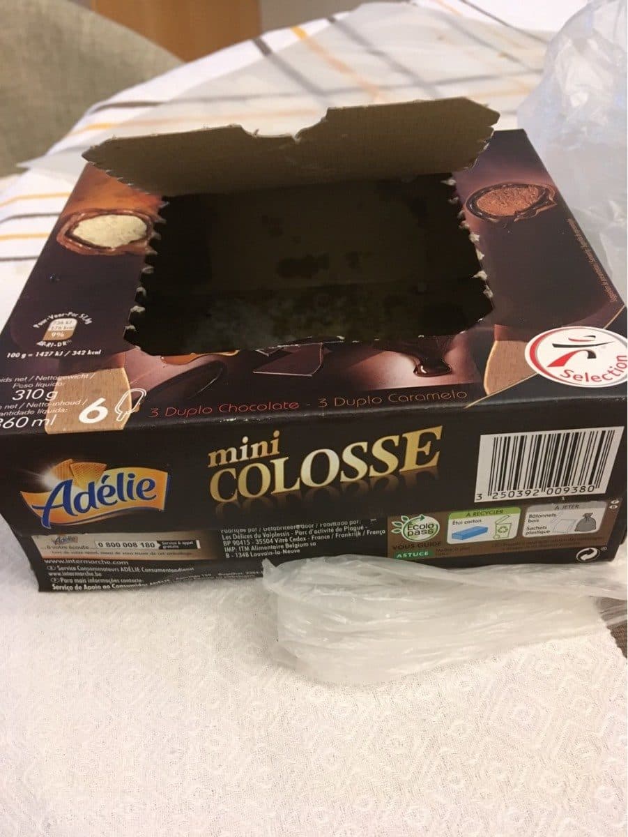 Adélie Mini colosses double 6x60ml chocolat / vanille caramel packshot