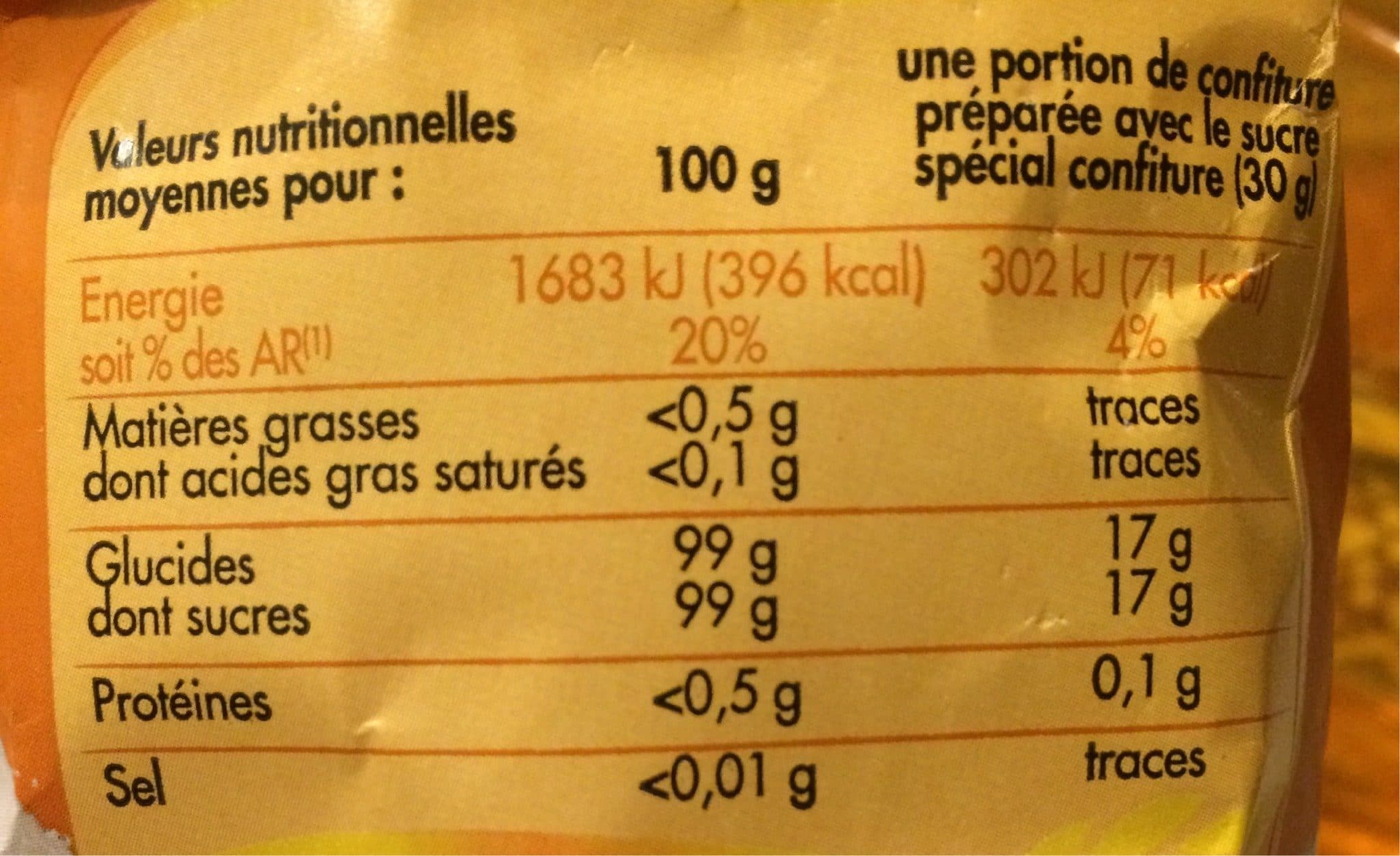 Chabrior Sucre spécial confiture 1kg packshot