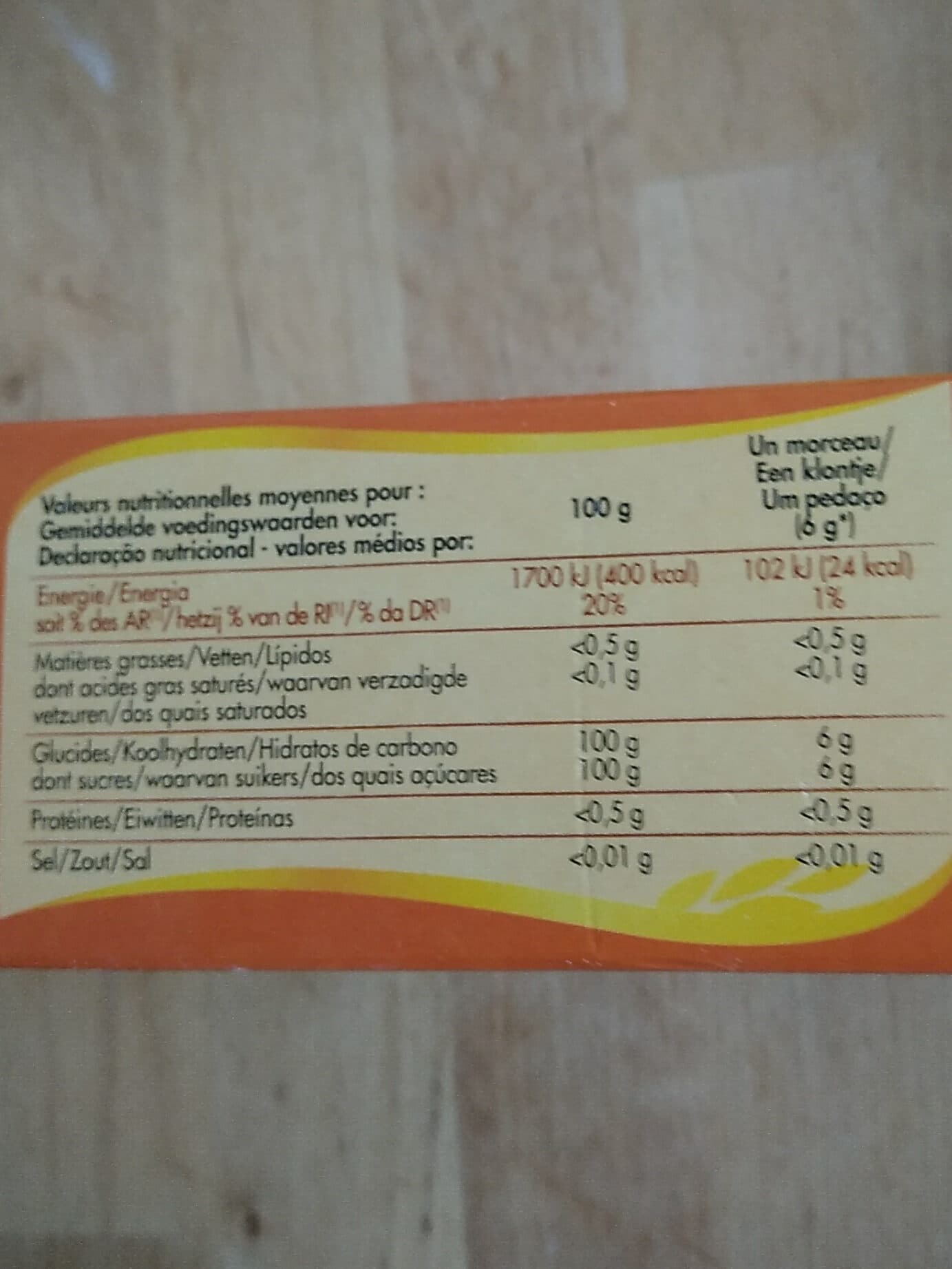 Chabrior Sucre Morceaux 1 Kg packshot