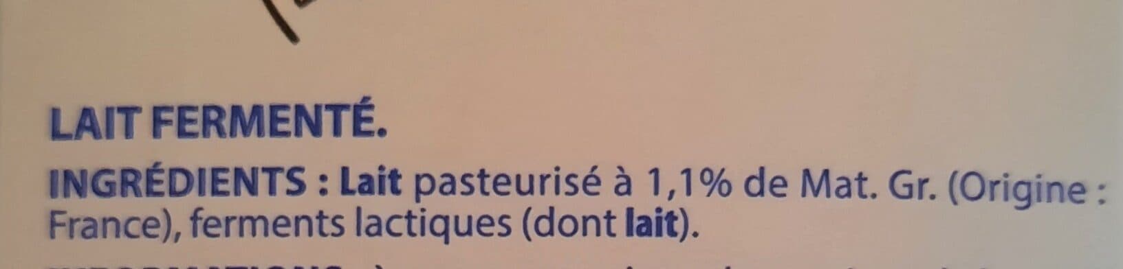 Pâturages Lait fermente bq 1l packshot
