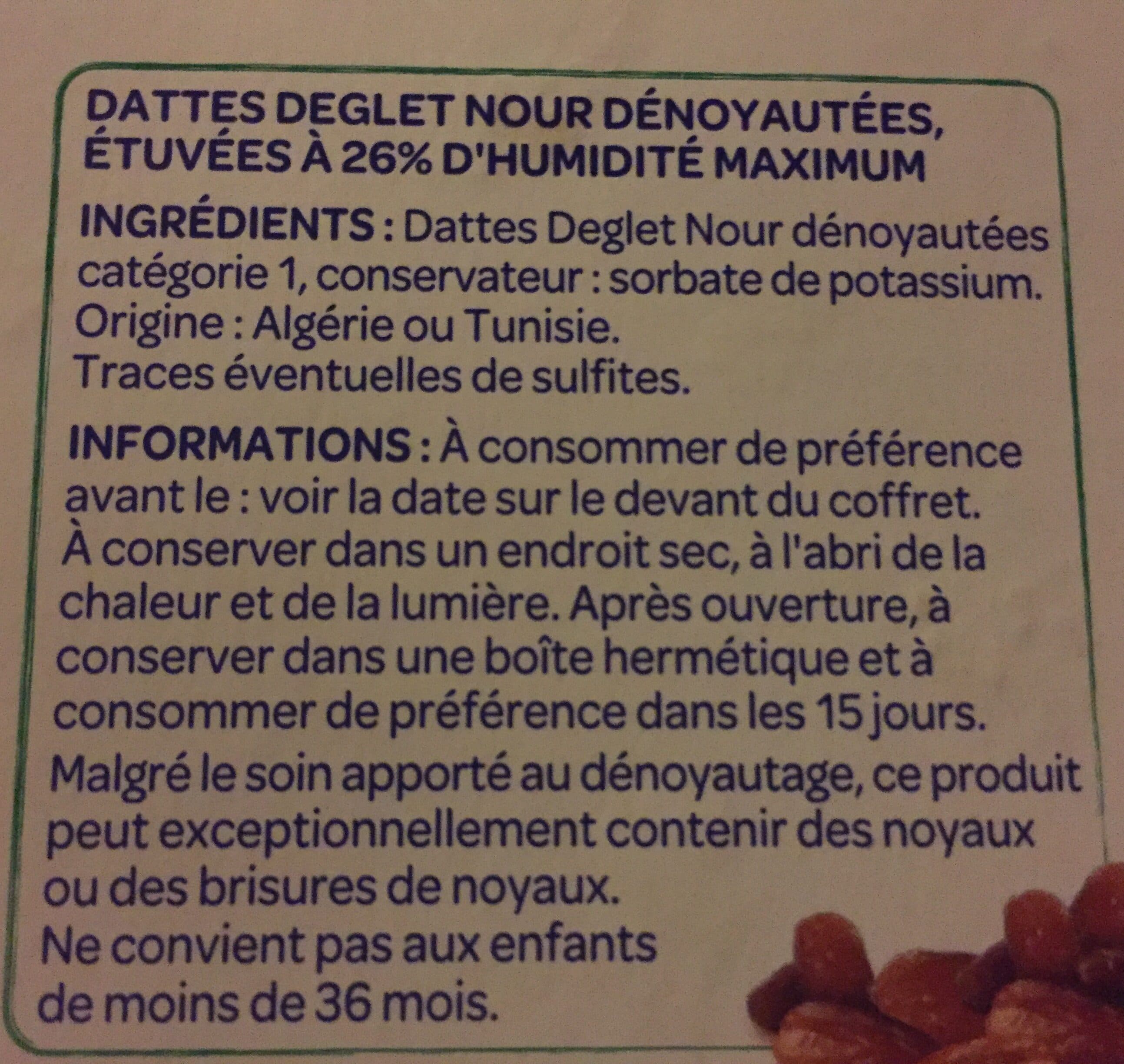Paquito Dattes deglet nour denoyautees packshot