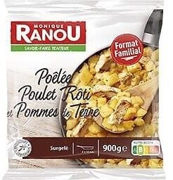 Monique ranou Poêlée poulet rôti et pommes de terre 900g MR packshot