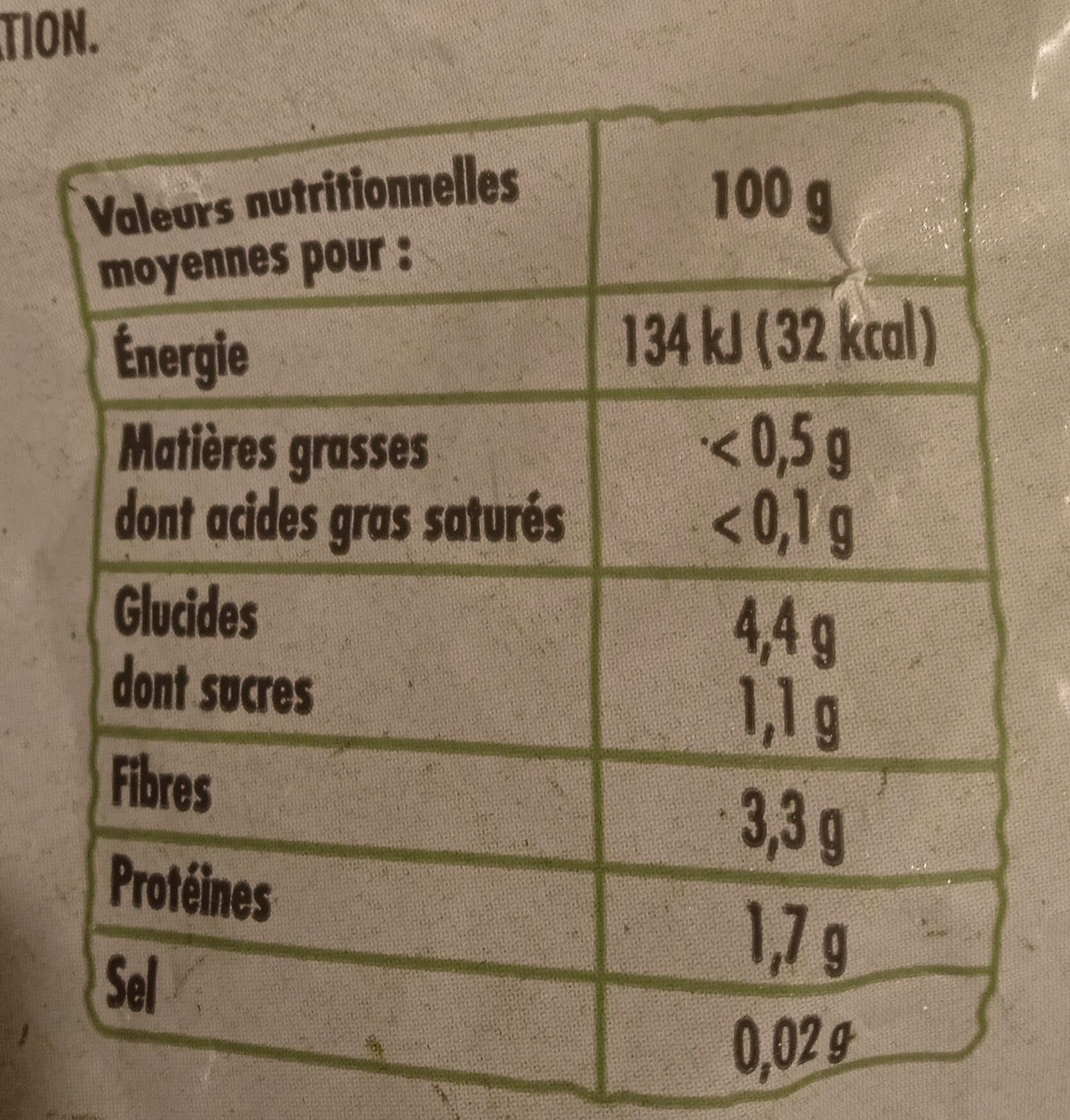 Intermarché HARICOTS VERTS BIO 600g packshot