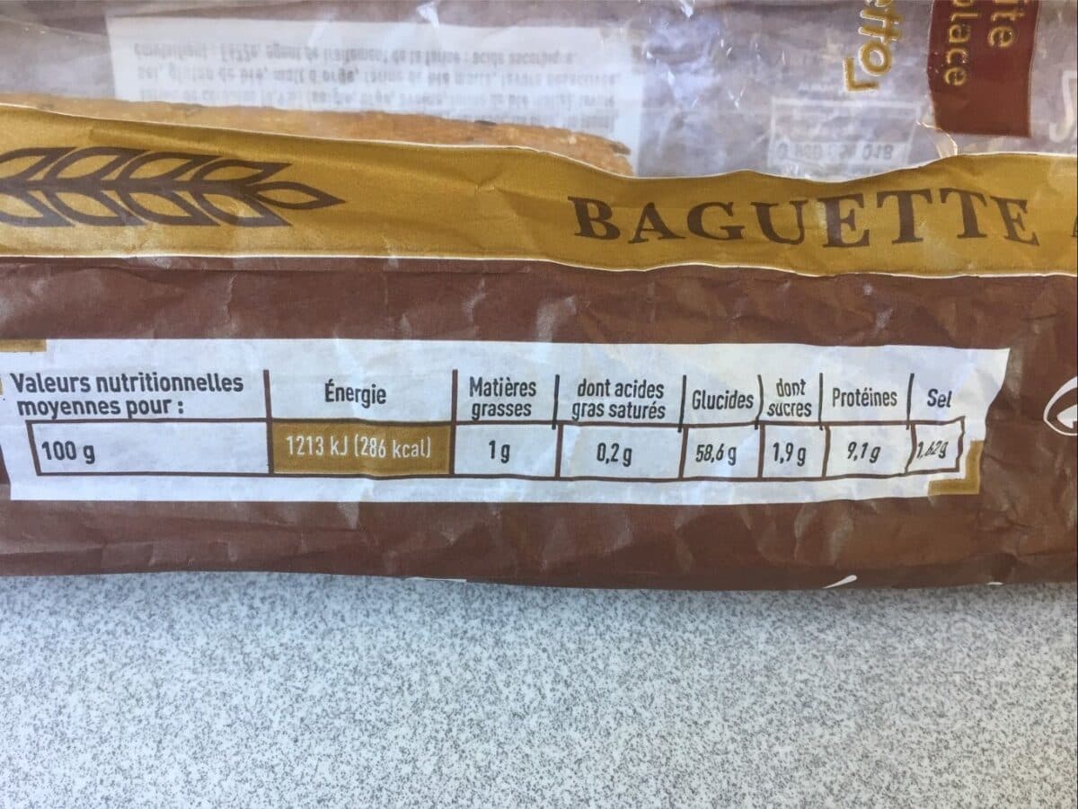 Open Food Facts Baguette packshot