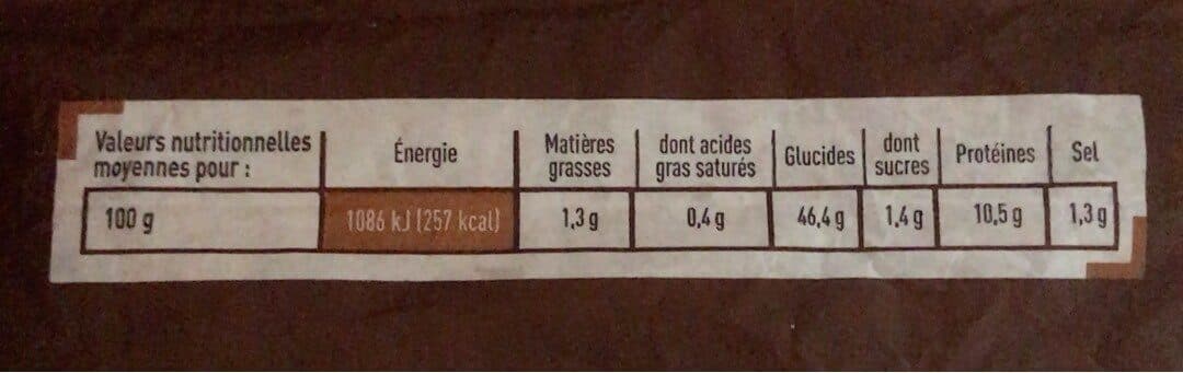 Open Food Facts Pain complet packshot