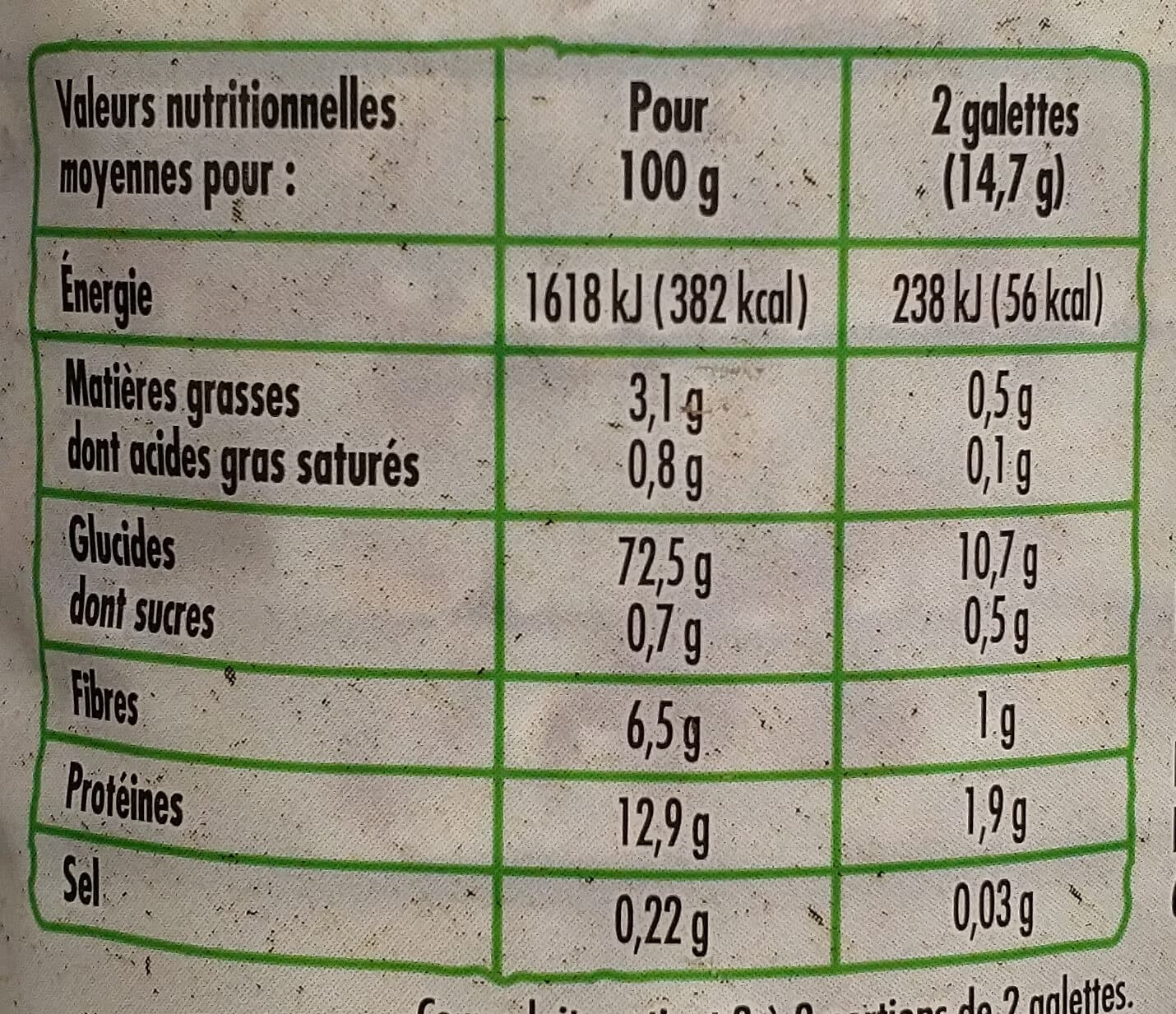 Intermarché Galettes épeautre et son d'avoine BIO 125g packshot