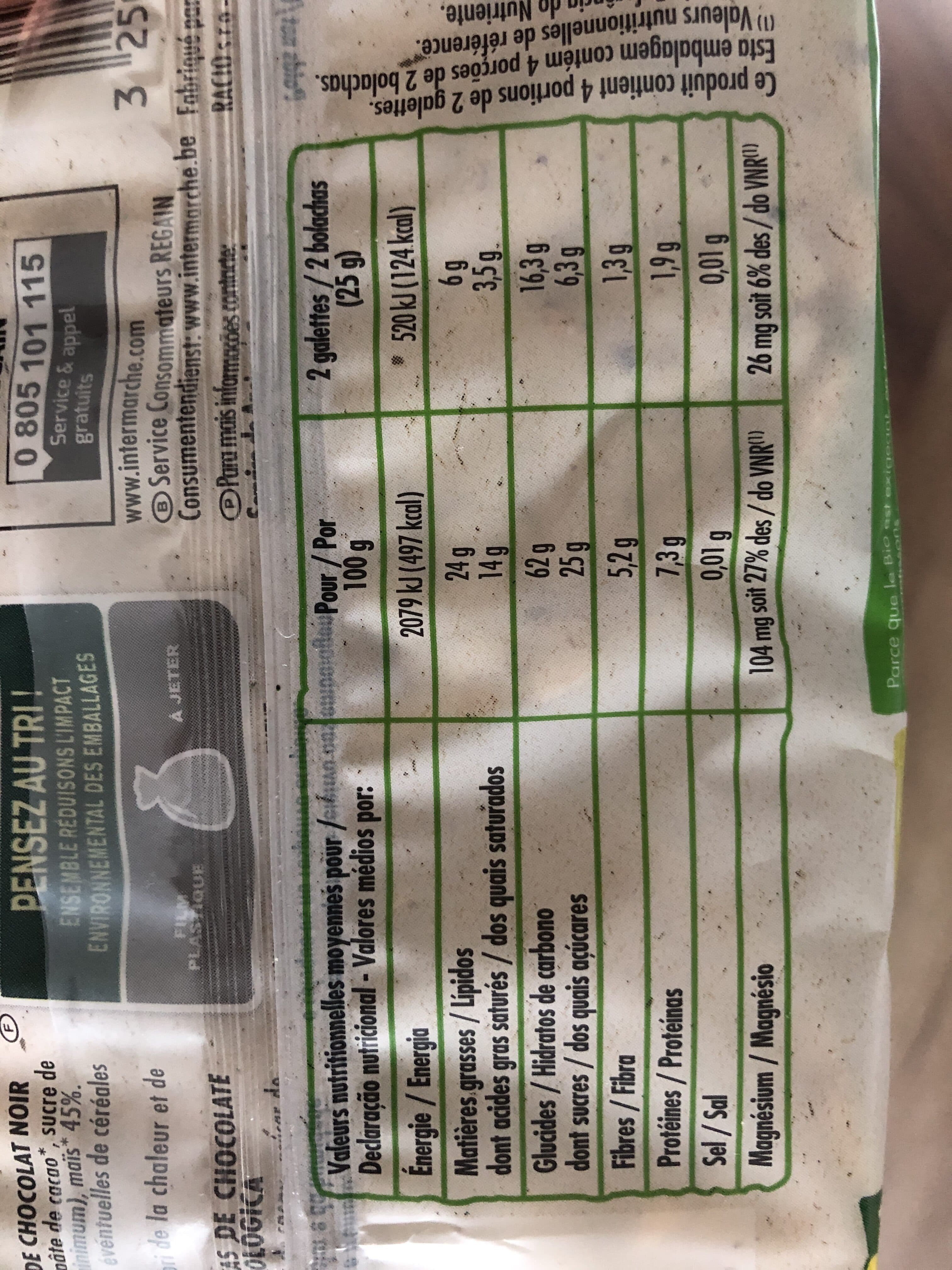 Regain Galettes de mais nappées au chocolat noir BIO 100g packshot