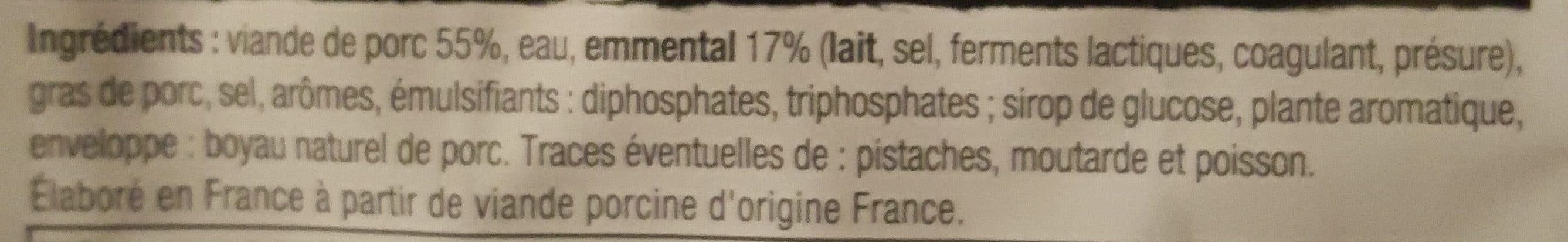Itinéraire des Saveurs Saucisses Blanches à l'emmental - 400g poids fixe packshot