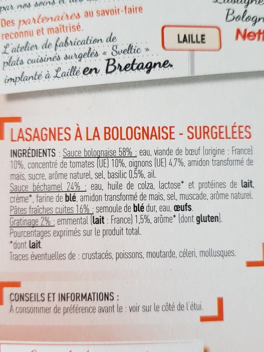 Netto Lasagnes Bolognaises 325g packshot