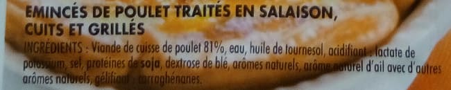 Monique ranou Eminces de poulet roti 2x75g packshot