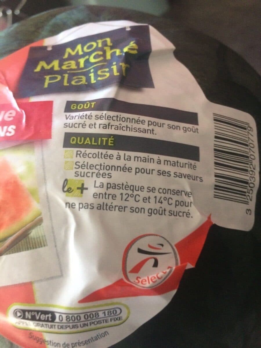 Mon Marché Plaisir Mon Marché Plaisir Pastèque sans pépins la pièce packshot