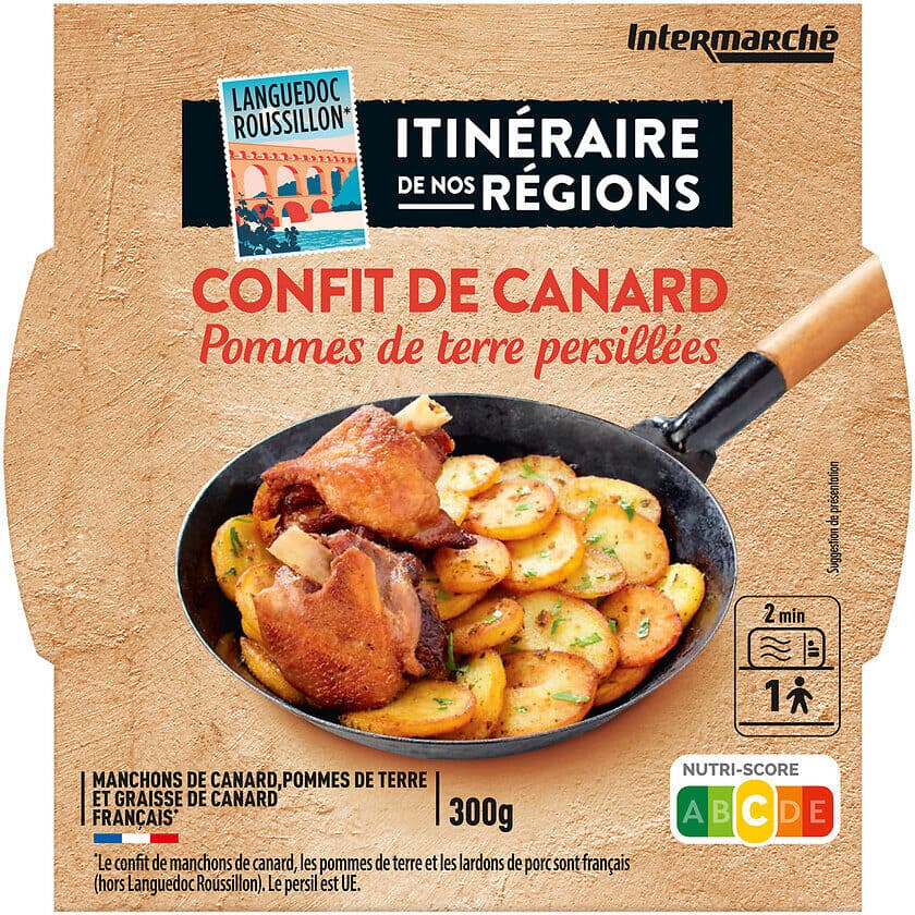 Itinéraire des Saveurs Confit de canard et ses pommes de terre persillées packshot