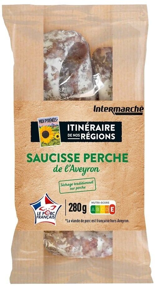 Itinéraire de nos régions LS Saucisse perche de l'Aveyron 280g packshot