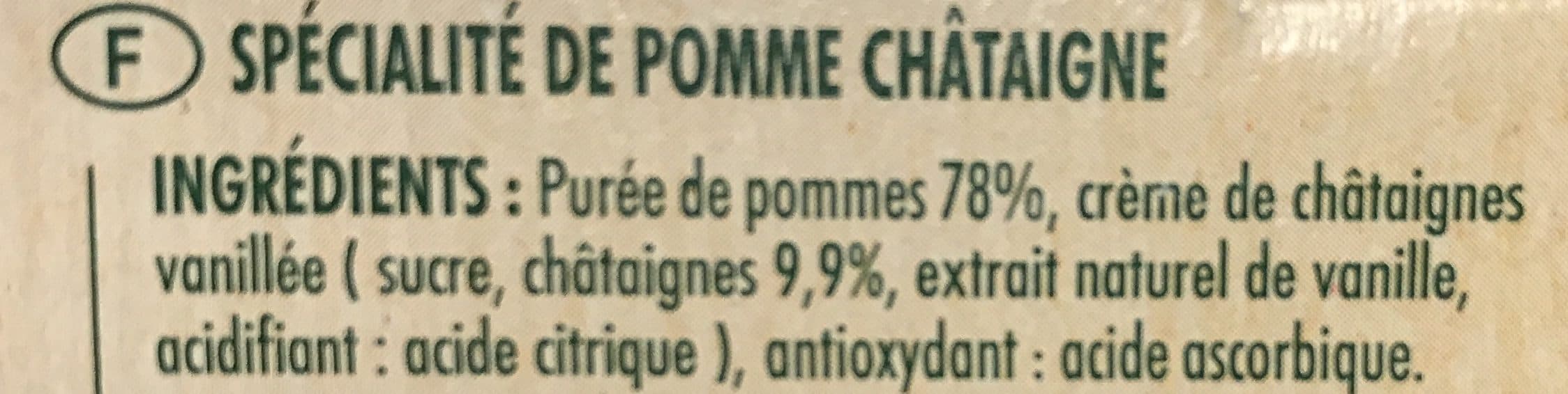 Delvert COUPELLES Spécialité de fruits Pommes châtaignes - 4 x 100 g packshot