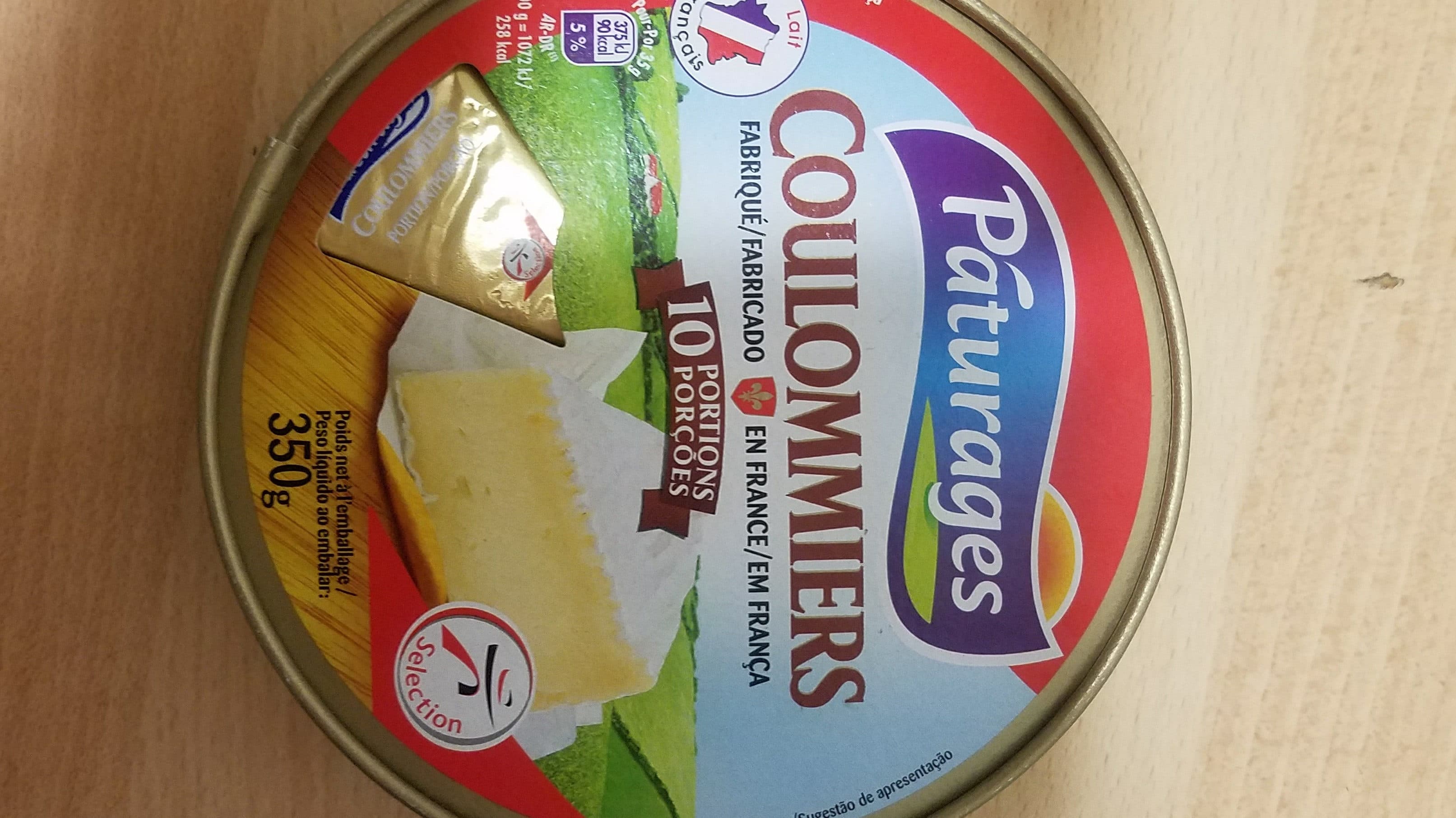 Pâturages Coulommiers 10 portions lp 350g packshot