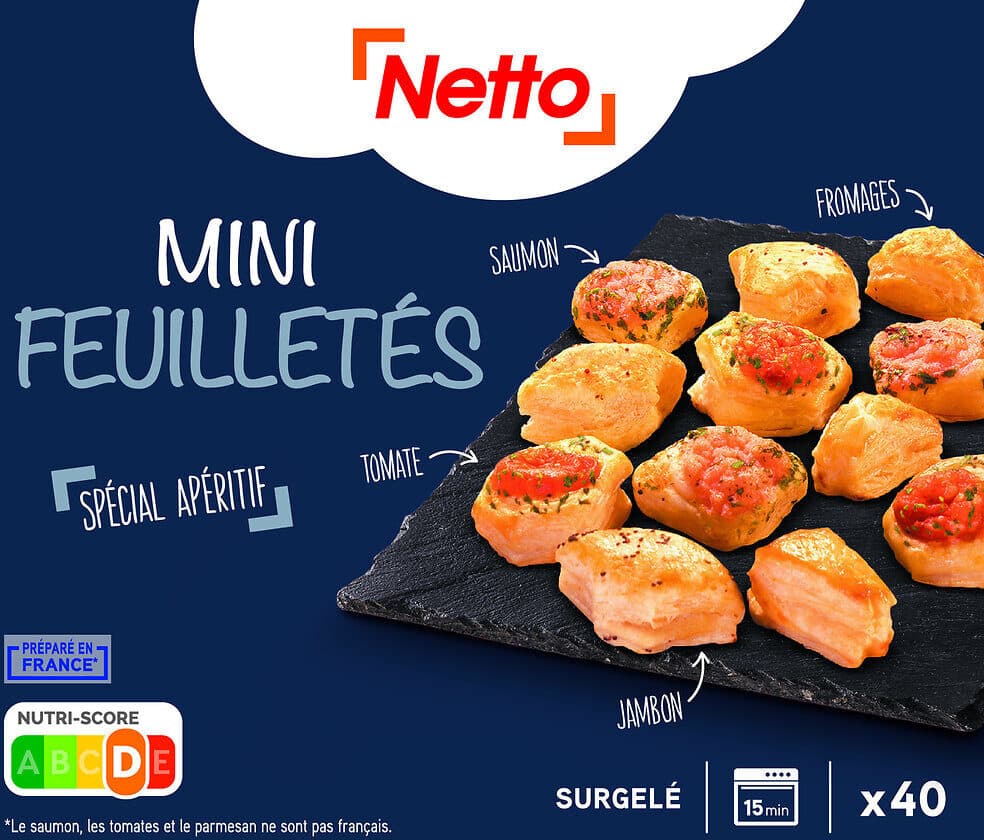 Netto 40 Mini-feuilletés packshot