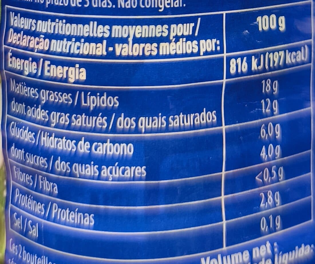 Paturages Creme legere uht 18% mg semi epaisse bt 2x25cl packshot