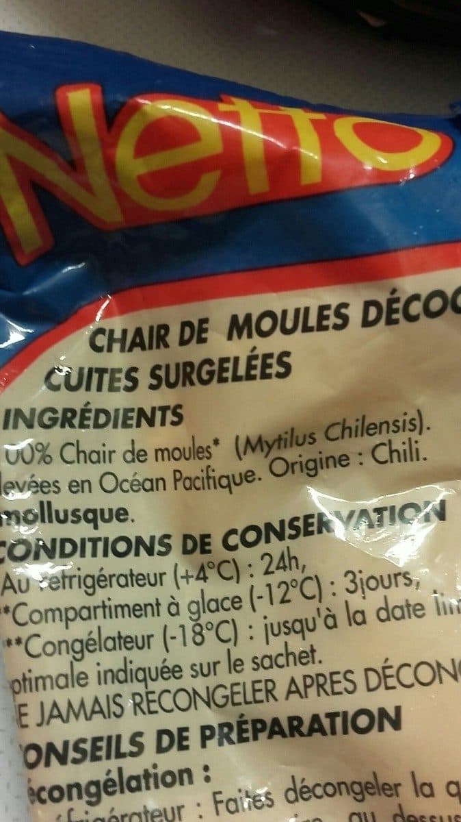 Netto Moules du pacifique decoquillees cuites asc 500g packshot