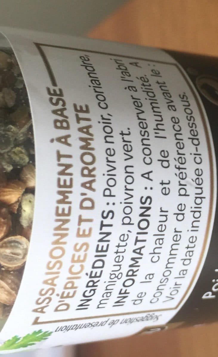 Cigalou Mélange de poivre, coriandre, maniguette et poivron vert (40g) packshot