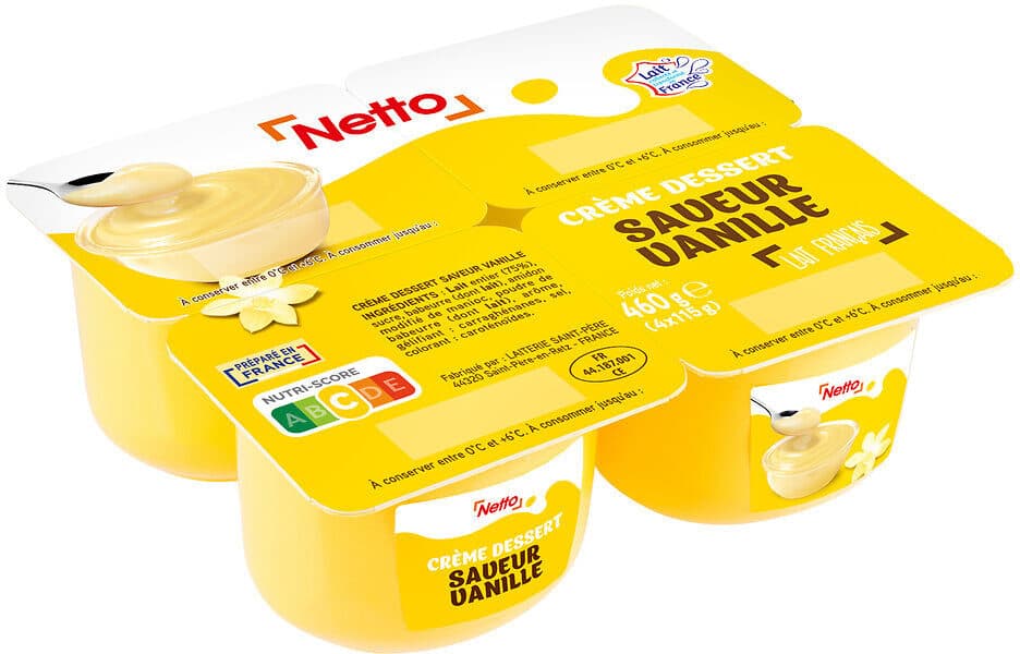 Netto Cd vanille netto 4x115g packshot