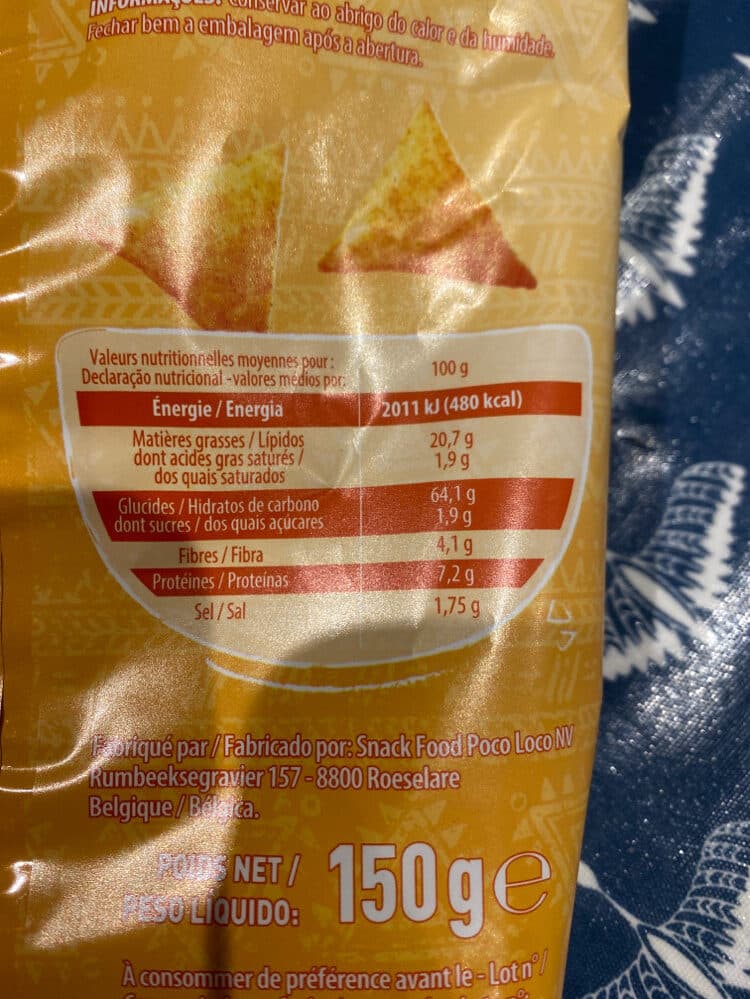 Bouton d'or Tortilla chips Goût Fromage packshot