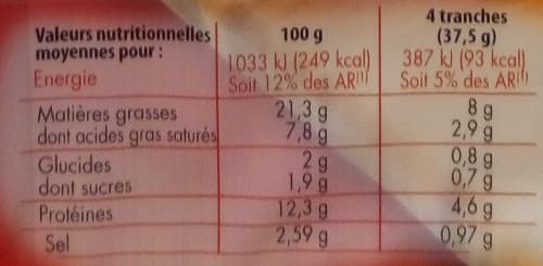Monique ranou Cervelas tranche 16t 150g massif trad packshot
