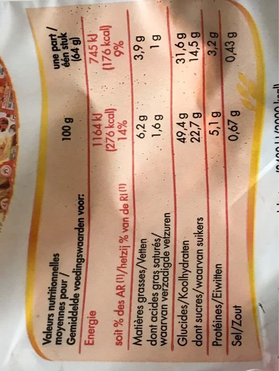 Chabrior Chinois à la crème pâtissière 640g packshot