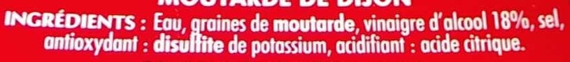 Bouton d'or Moutarde de dijon fine et forte packshot