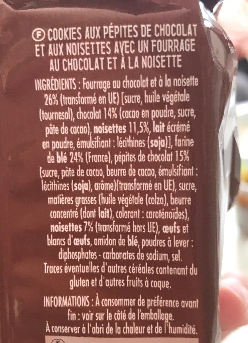 Chabrior Maxi cookies fondant chocolat noisette 160g packshot