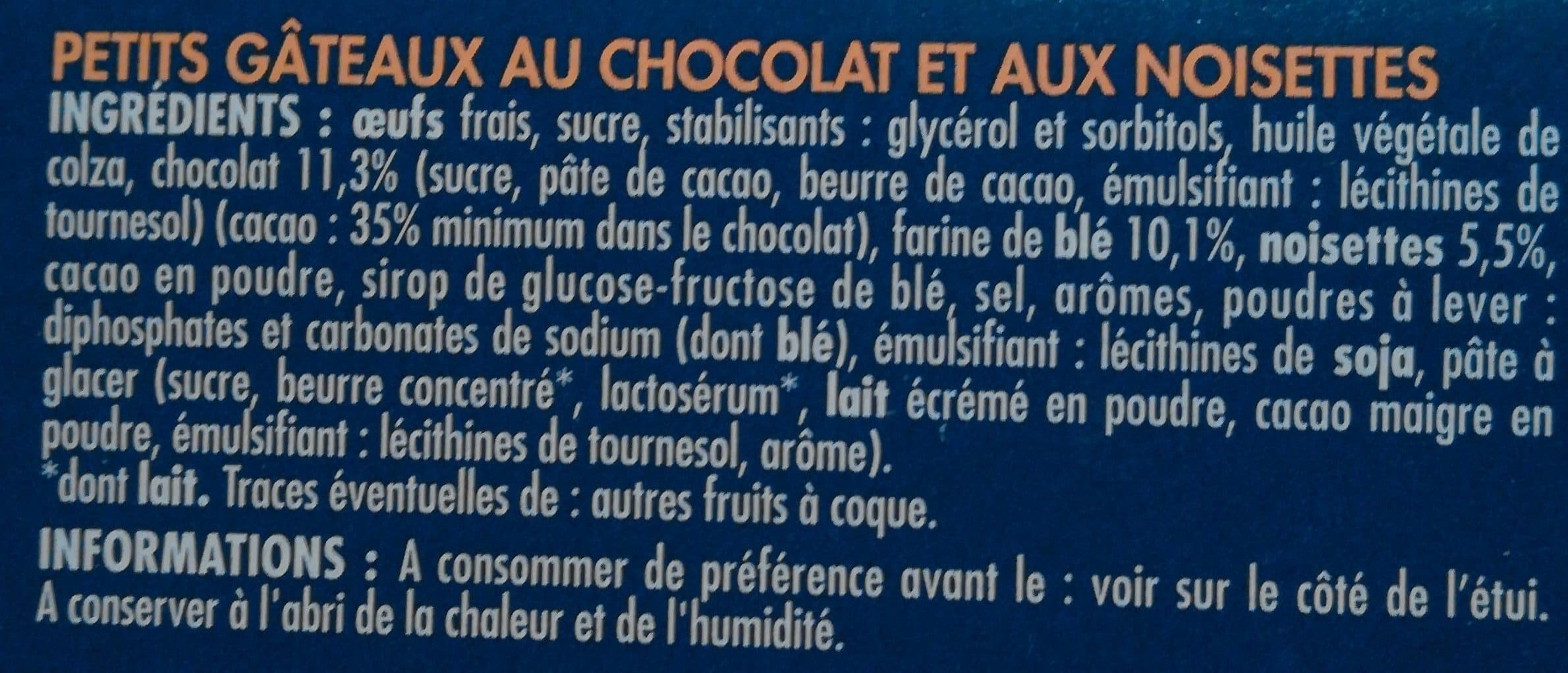 Chabrior Mini brownies aux noisettes x8 - ADO packshot