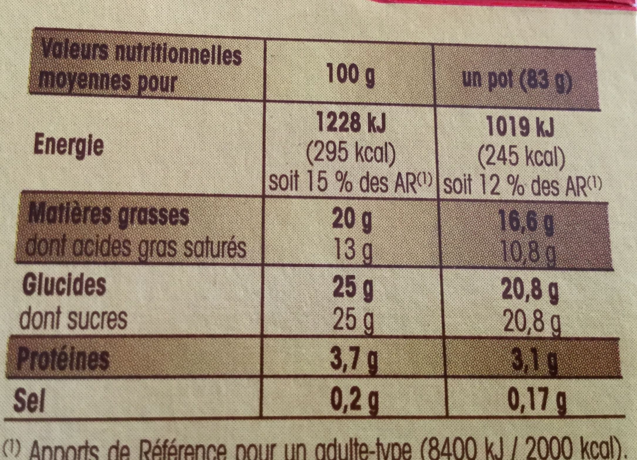Pâturages Mousse saveur vanille & sauce caramel packshot