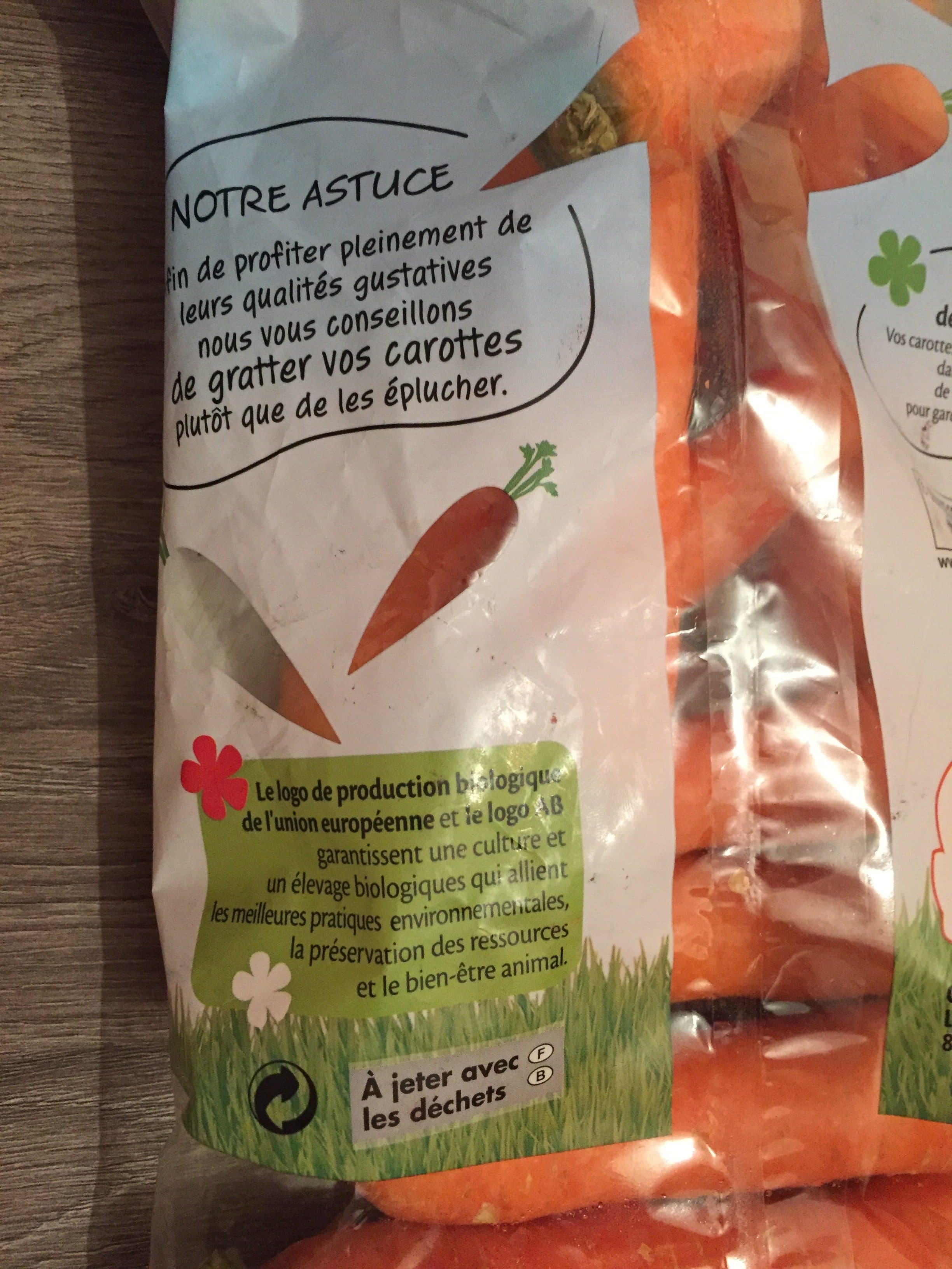 Intermarché Carottes bio le filet de 1 packshot