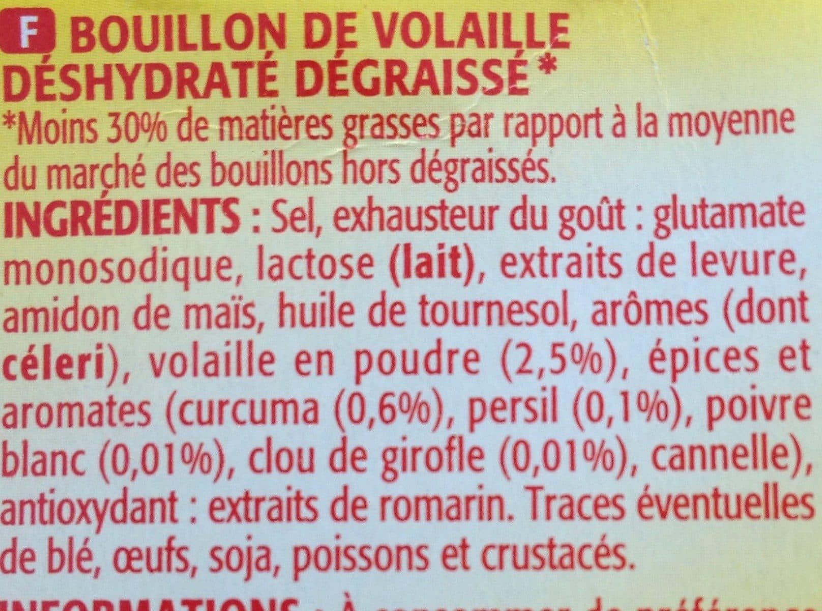 Bouton d'or Bouillon de volaille degraisse 120 g packshot