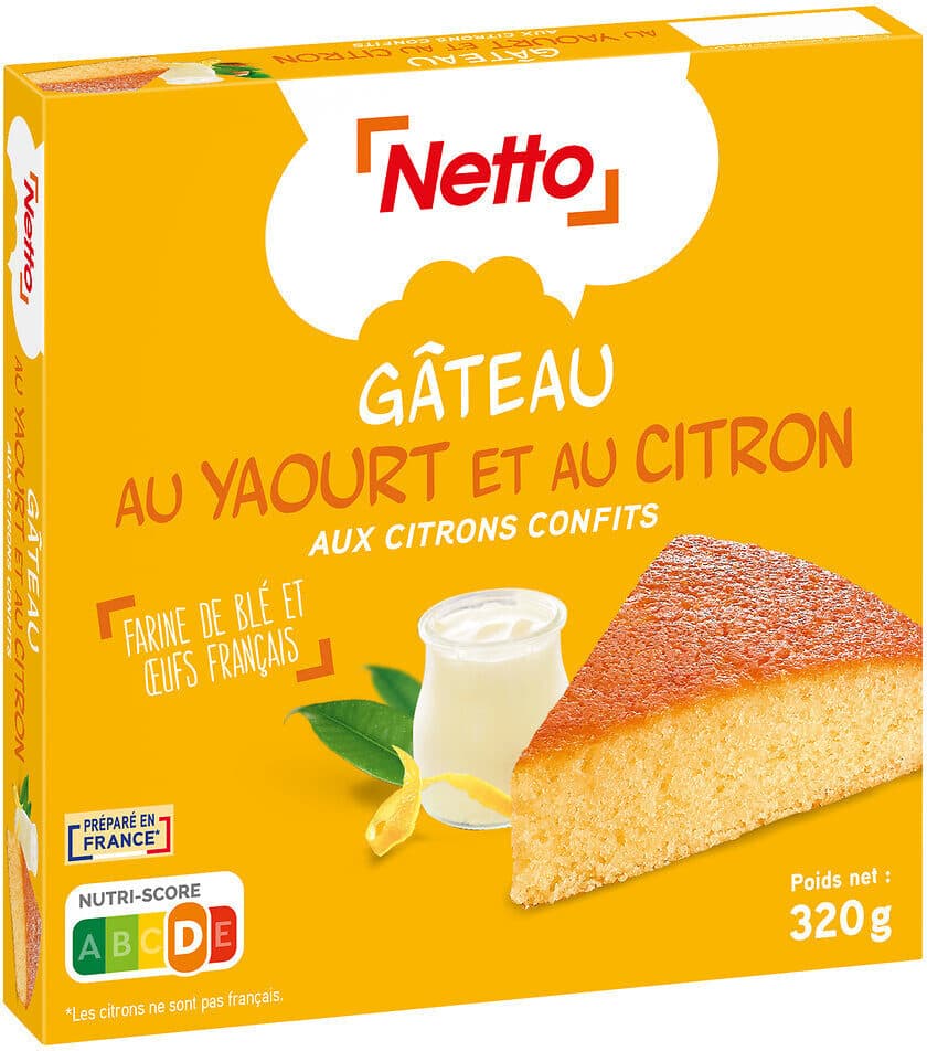 Netto Gâteau moelleux au yaourt et au citron packshot
