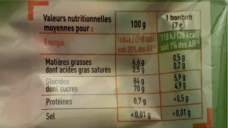 Netto Bonbons Carrés tendres aux jus de fruits - 360g packshot