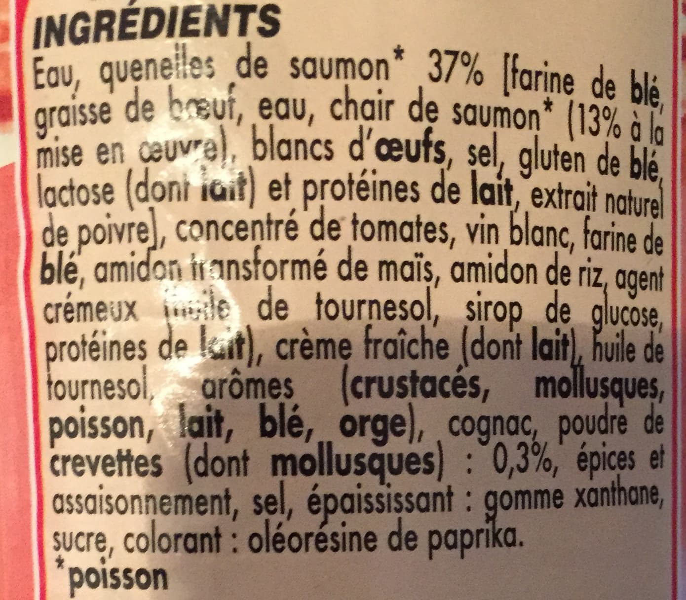 Netto Quenelles de saumon sauce crevette 400g packshot