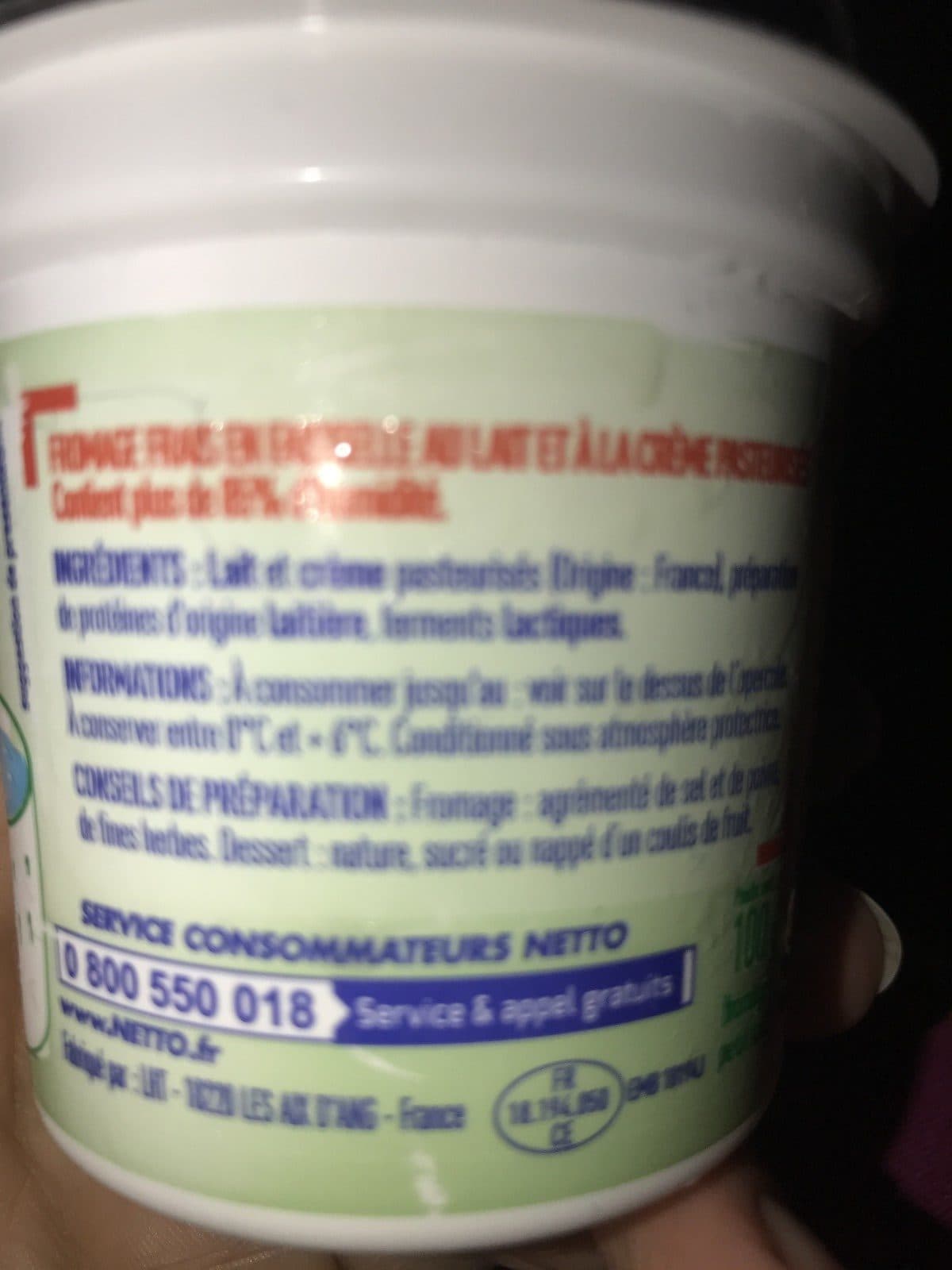 Netto Faisselle 4x100g packshot