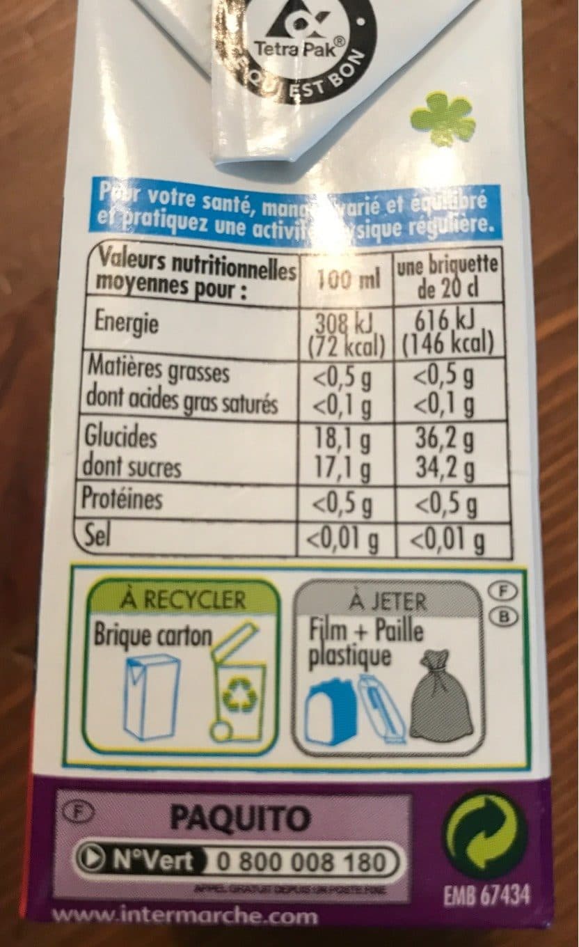 Paquito Pj raisin bio briquettes 6x20cl packshot