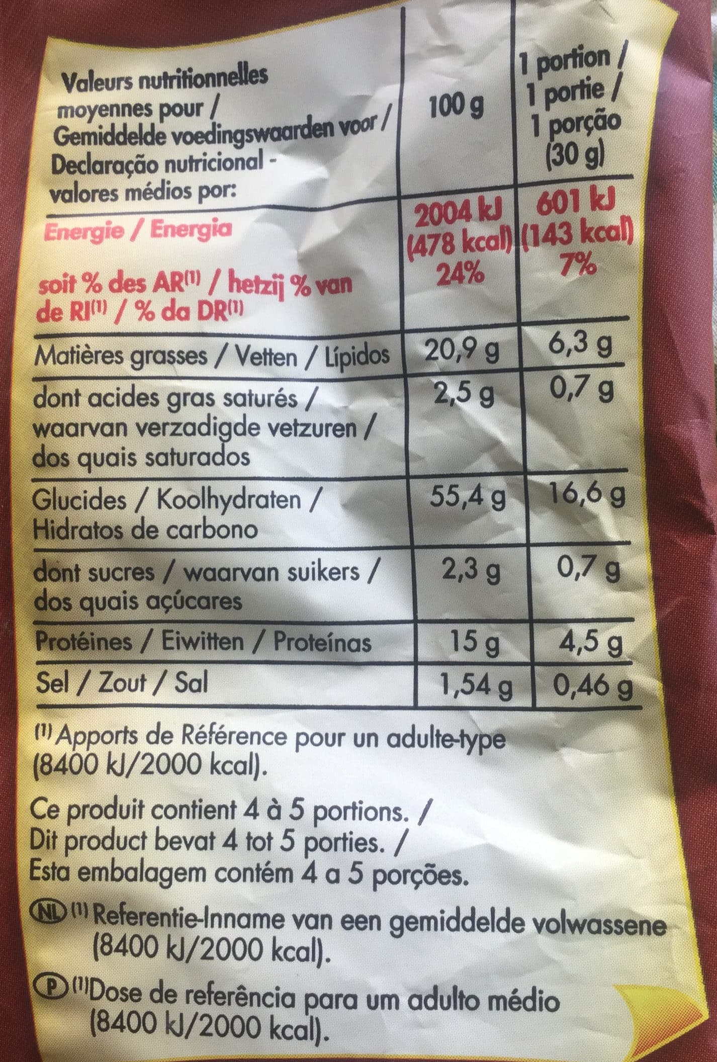 Bouton d'or Craquilles Cacahuètes packshot