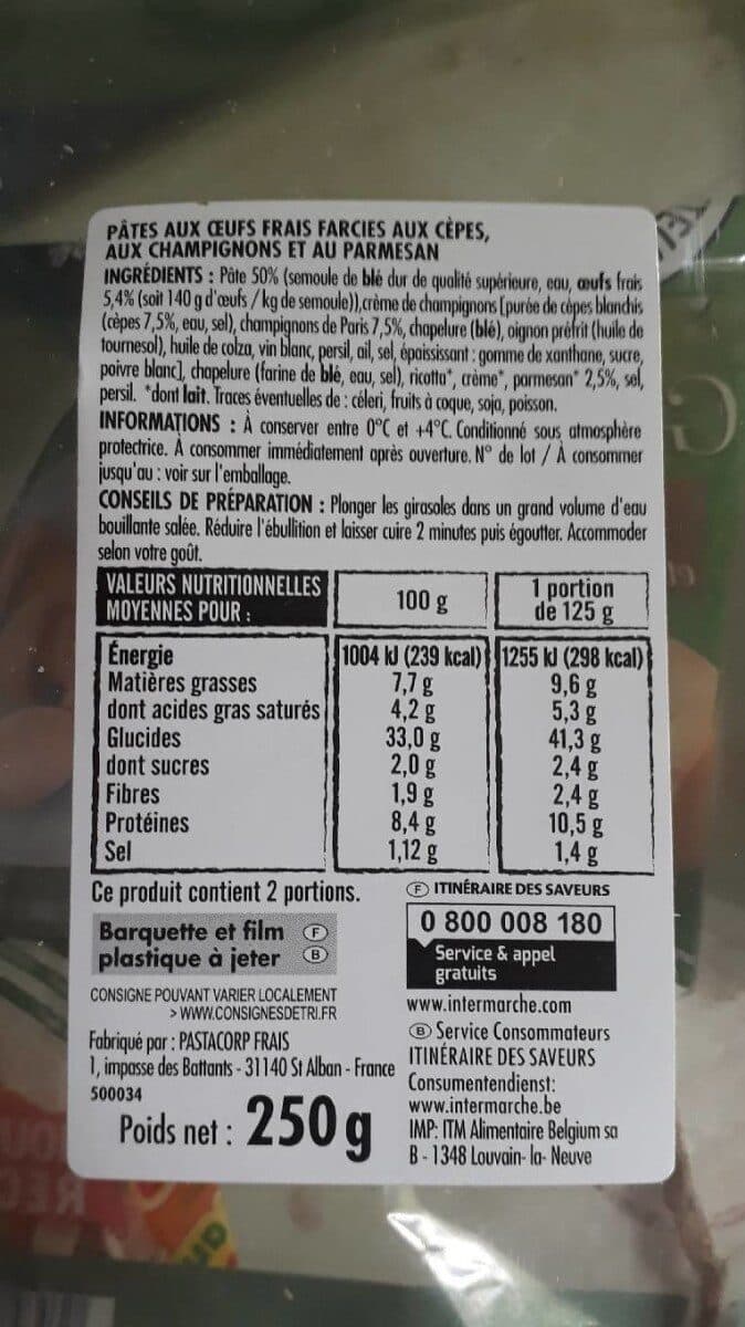 Itinéraire des Saveurs GIRASOLE AUX CEPES 250g packshot
