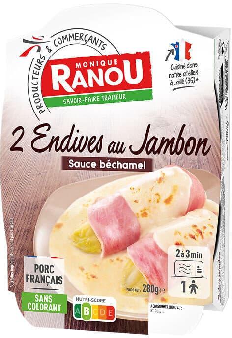 Monique ranou 2 ENDIVES AU JAMBON 280g packshot