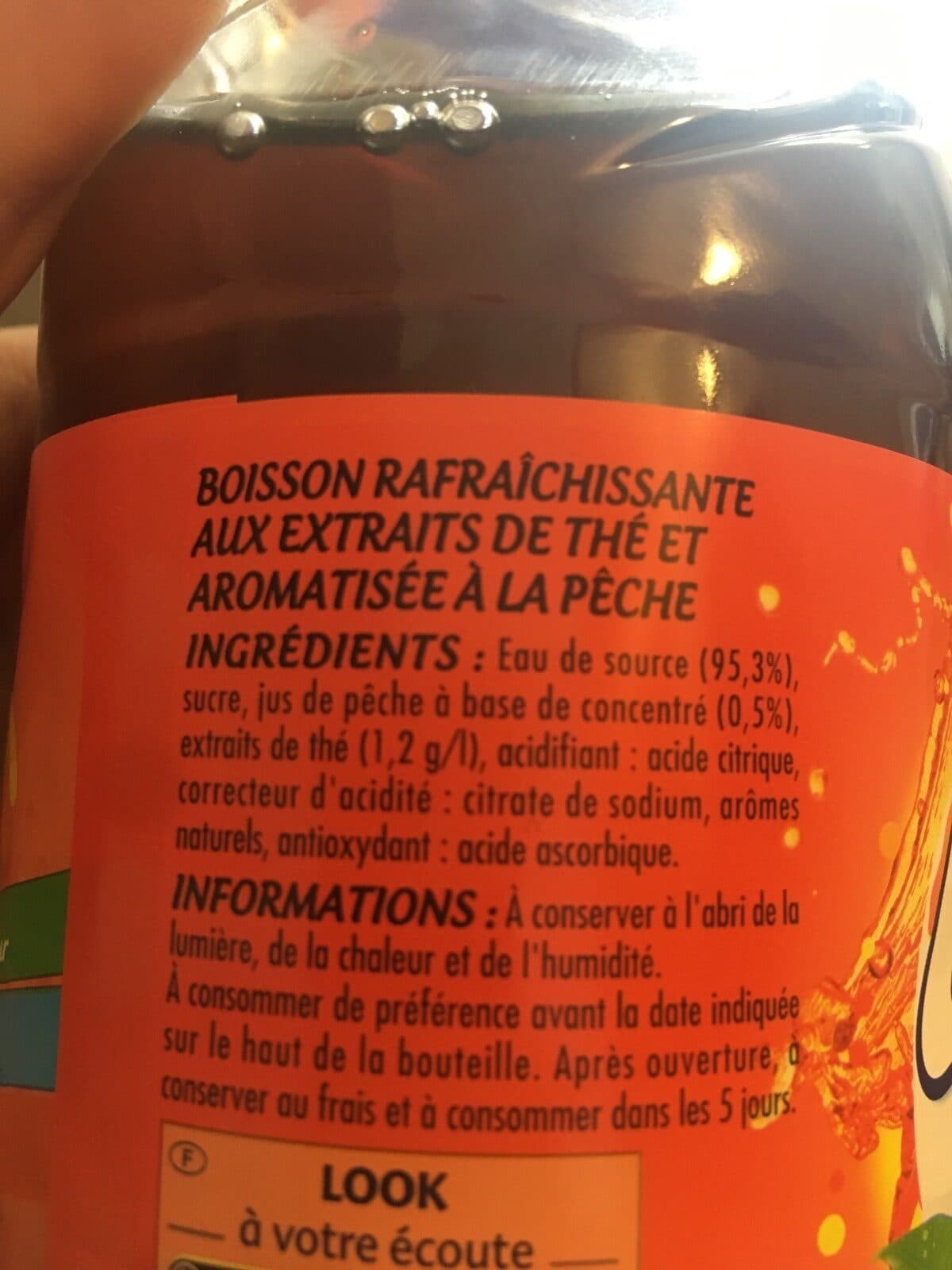Look Look thé peche 1L packshot