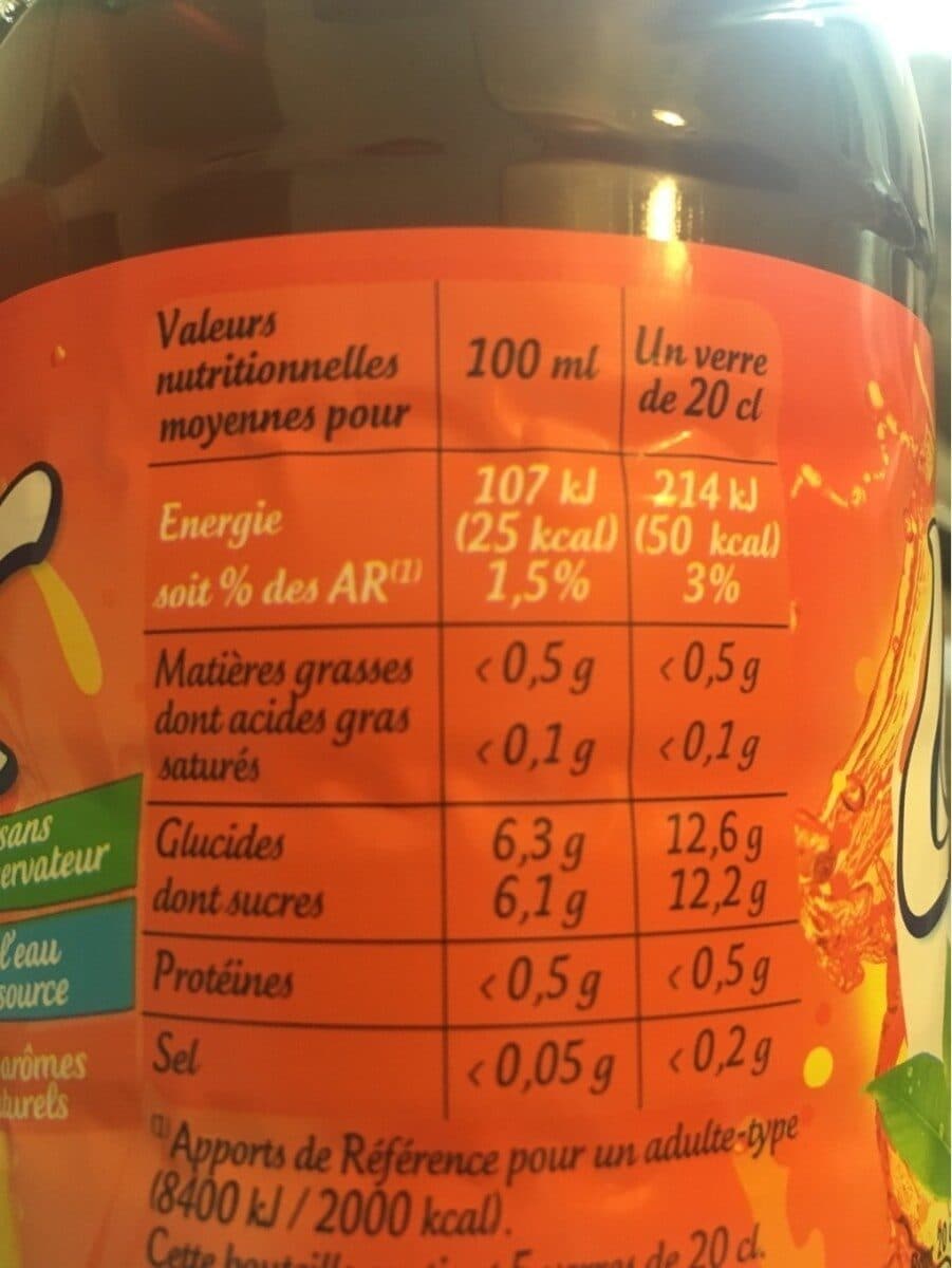 Look Look thé peche 1L packshot
