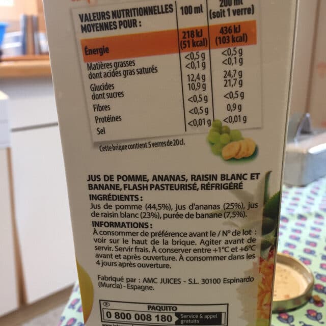 Paquito Pur jus matin gourmand brique 1l packshot