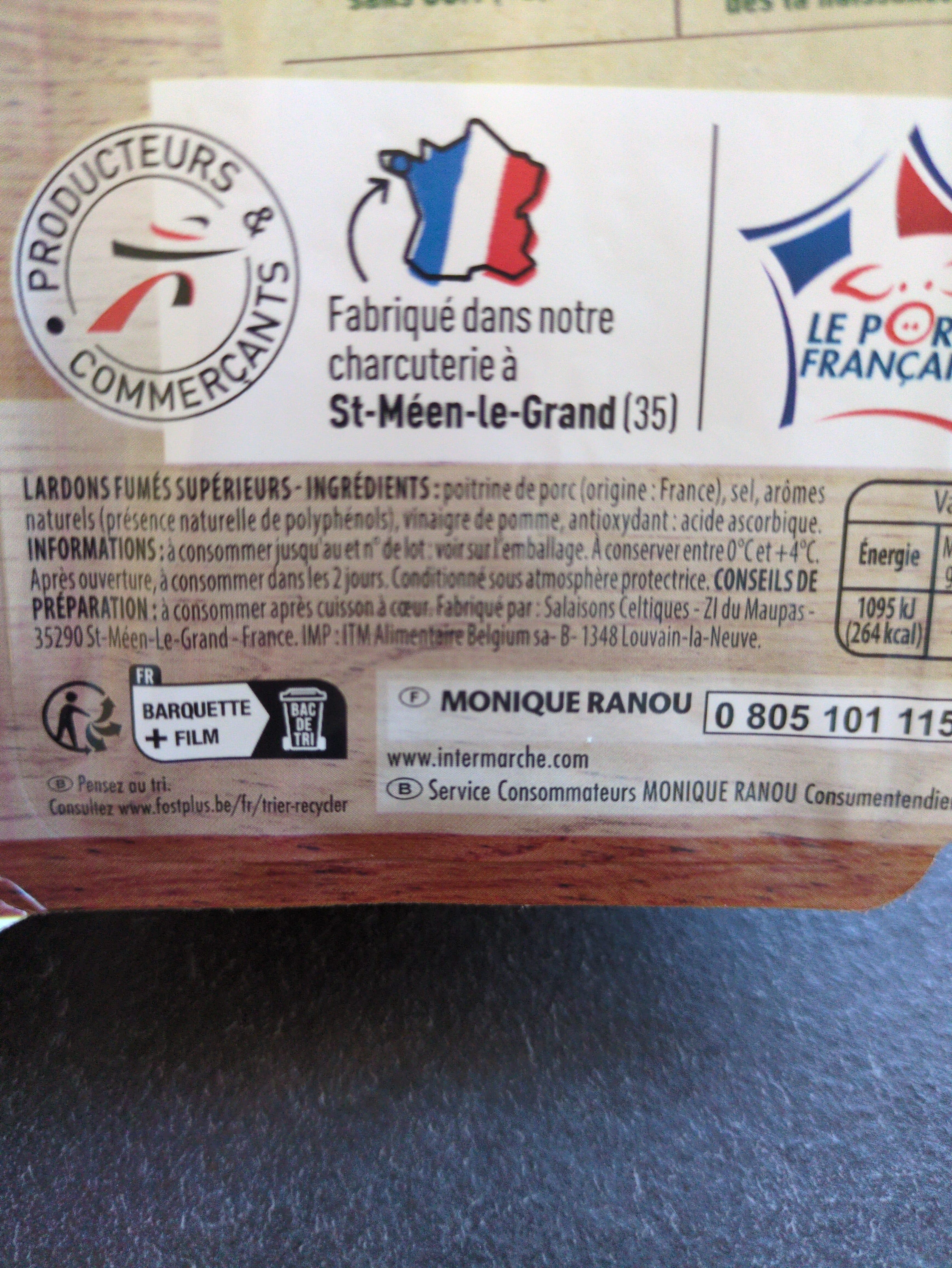 Monique ranou Lardons fumes tsr csn 2x75g packshot