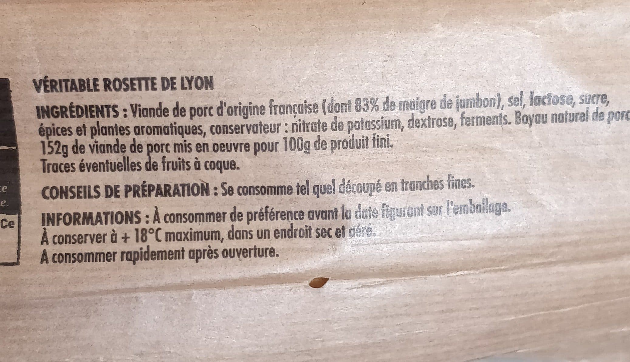 itinéraires des saveurs LS Véritable rosette de Lyon 400g packshot