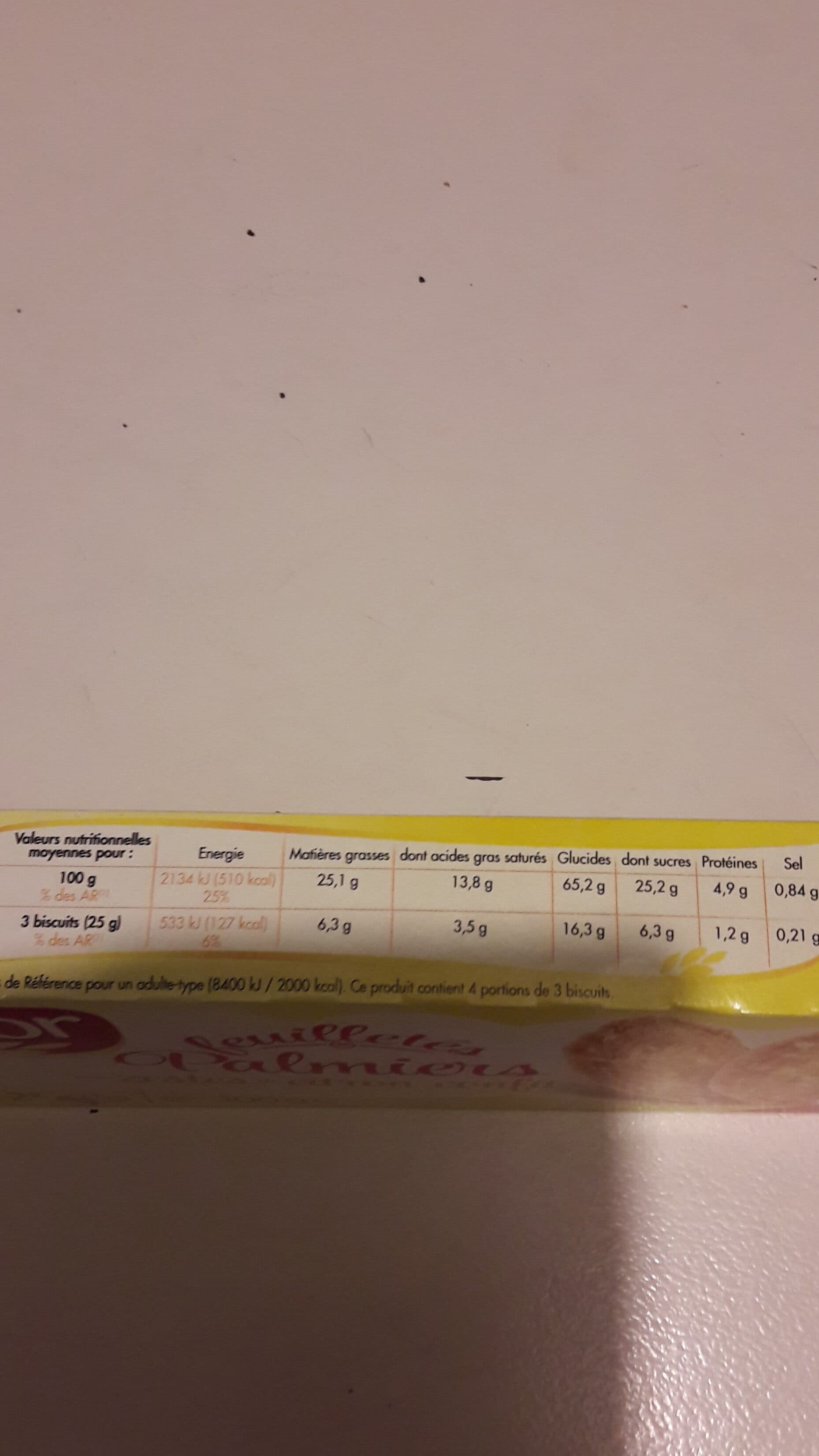 Chabrior Palmiers aux zestes de citron confits 100g packshot